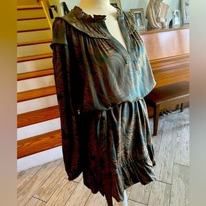 Pretty color and fabric so in right now, babydoll dress